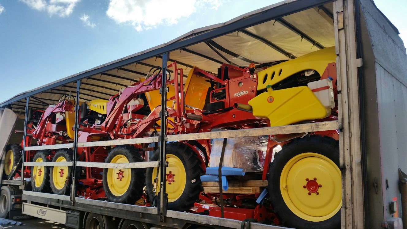 Livraison de machines en Roumanie