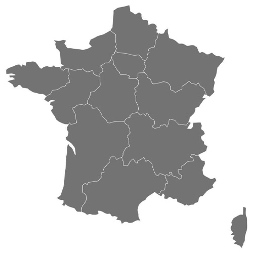 Carte de la France